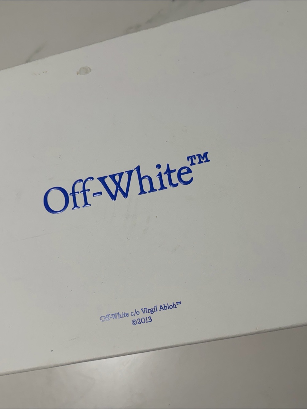 Off-White White, Light Blue & Black Trail-Inspired Sneakers - Picture 9 of 10